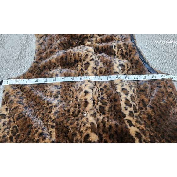 Westport 1962  VTG Reversible Faux Fur Cheeta Animal Print Vest Womens Size XS - Picture 6 of 9